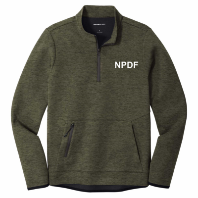npdf-quarter-zip-pull-over-green